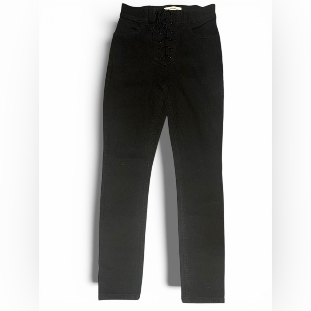 Black Lace-Up Reformation Pants